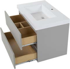 Albion 30.5" Wall-Mounted Single Bathroom Vanity Set
