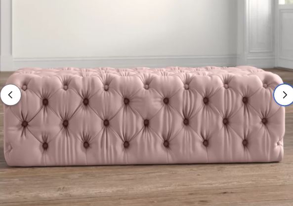 Mauve Draeger Upholstered Bench Soft Velvet and Endlessly Deep