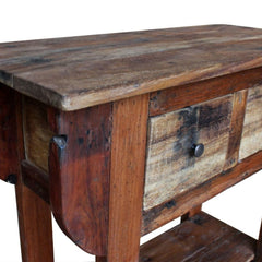 Console Table Solid Reclaimed Wood 31.5"x13.8"x31.5" Add A Touch of Rustic Charm To your Home Decor
