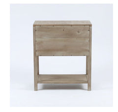 Wood Farmhouse Storage Cabinet Rustic Console and Worn Natural Finish